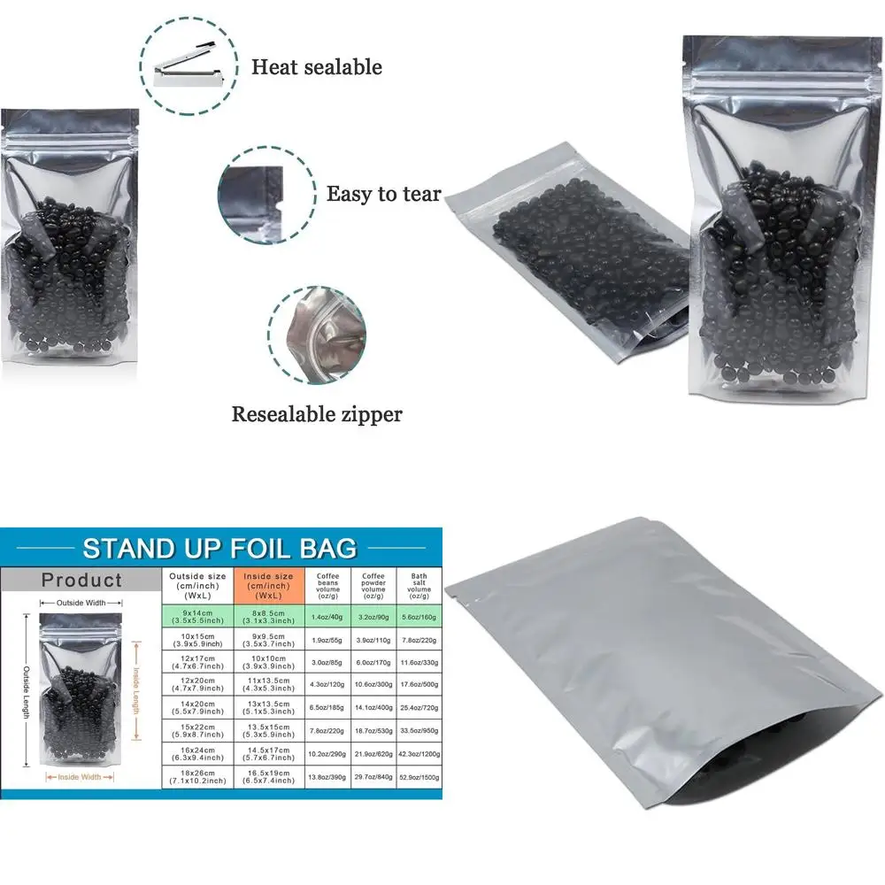 Reusable Zip Lock Mylar Bags for Long-Term Food Storage, 3.5x5.5 inches
Reusable Zip Lock Mylar Bags for Long-Term Food Storage, 3.5x5.5 inches