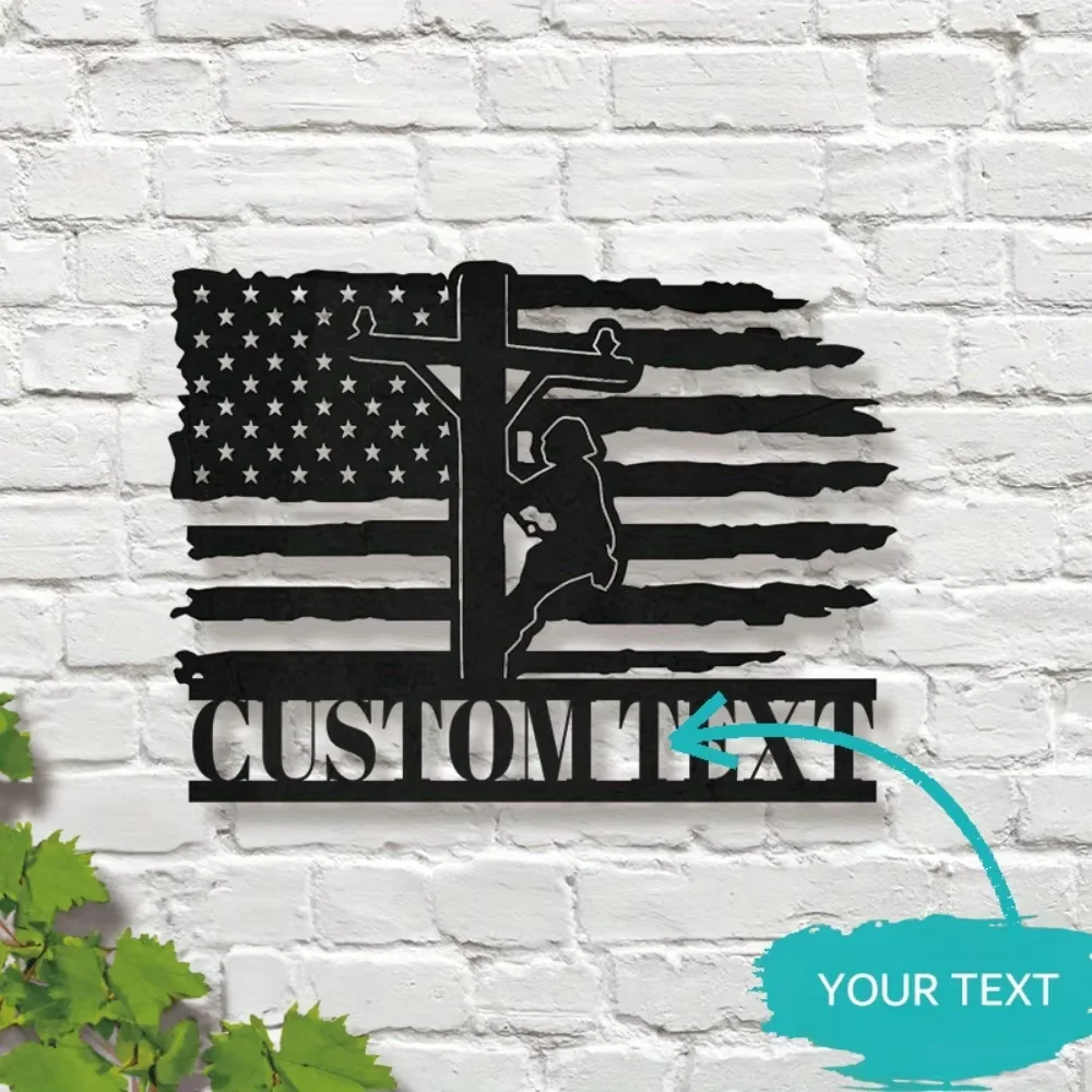 US Flag Lineman Sign Custom Stylish & Durable Decor - Personalized, Function & Style, for Indoor/Outdoor, with Patriotic Design
US Flag Lineman Sign Custom Stylish & Durable Decor - Personalized, Function & Style, for Indoor/Outdoor, with Patriotic Design
