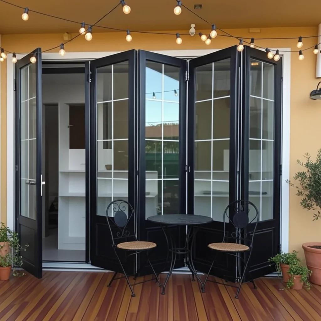 Outdoor French Style Folding Door Sun Protection Accordion Folding Doors Save Space Slide Horizontally Manua Stacking Doors
Outdoor French Style Folding Door Sun Protection Accordion Folding Doors Save Space Slide Horizontally Manua Stacking Doors