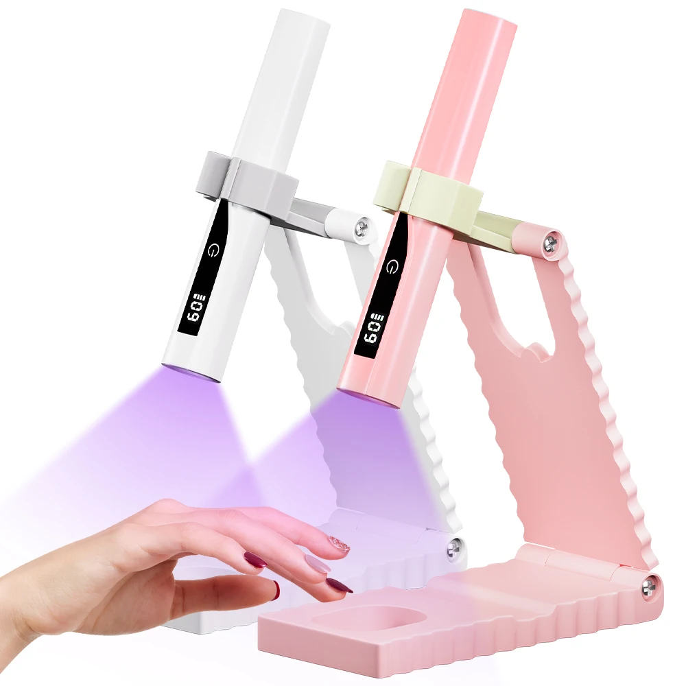 UV Light for Gel Nails - Timer, Stand & Indicator, Portable Rechargeable Mini Handheld LED Nail Lamp, Nail Dryer for Fast Curing
UV Light for Gel Nails - Timer, Stand & Indicator, Portable Rechargeable Mini Handheld LED Nail Lamp, Nail Dryer for Fast Curing