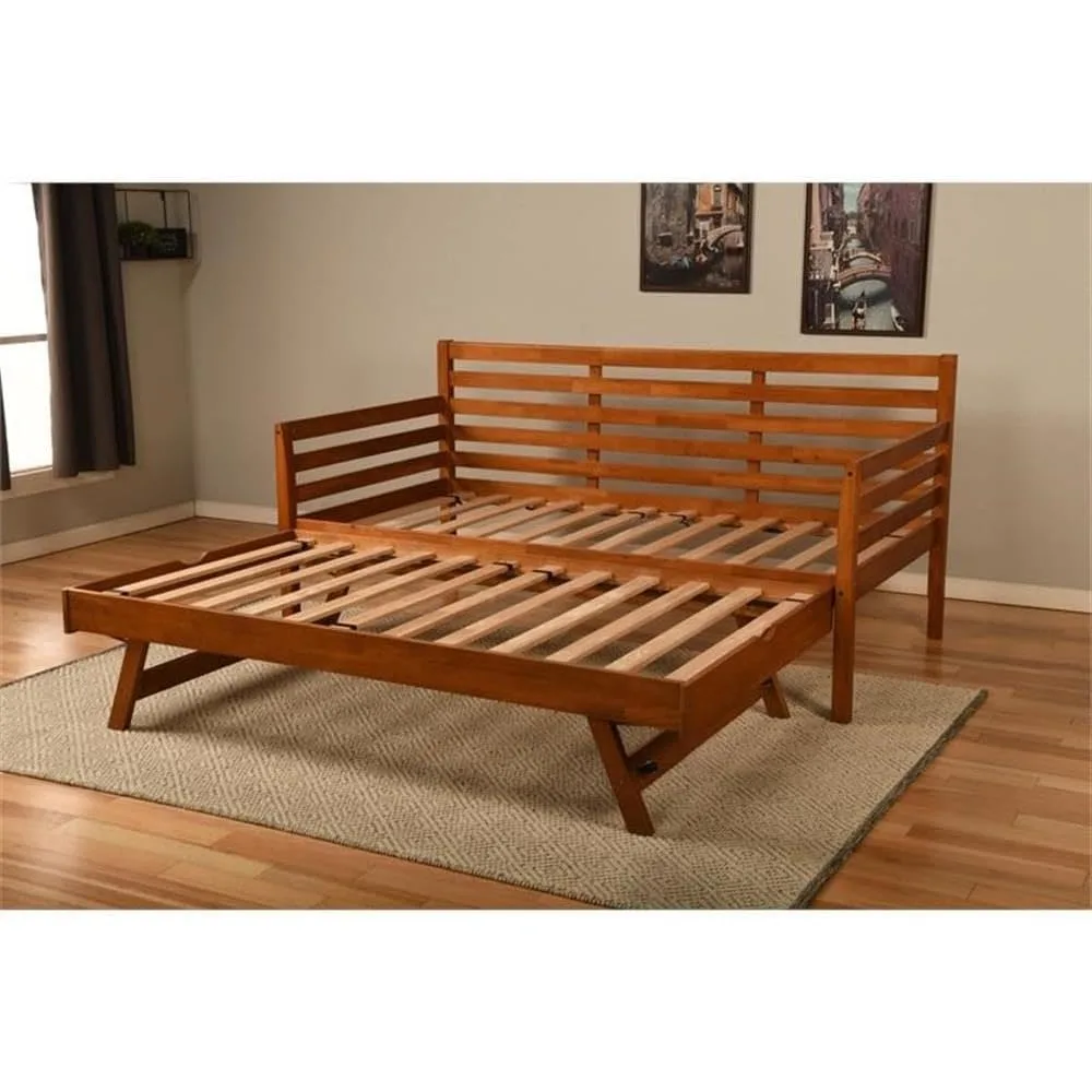 Kodiak Furniture Twin to King Size Daybed with Pop Up Trundle in Wood, in Mahogany, No Box Spring Needed, Easy Assembly, Up to W
Kodiak Furniture Twin to King Size Daybed with Pop Up Trundle in Wood, in Mahogany, No Box Spring Needed, Easy Assembly, Up to W