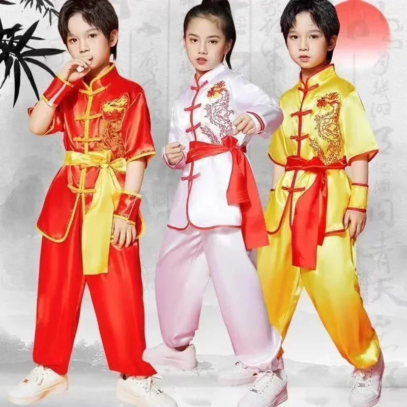 Perform Kids Kung Fu Tang Children's Sets Martial Art Uniform Wushu Suit Girl Traditional Chinese Clothing Boy Tai Chi Costume
Perform Kids Kung Fu Tang Children's Sets Martial Art Uniform Wushu Suit Girl Traditional Chinese Clothing Boy Tai Chi Costume