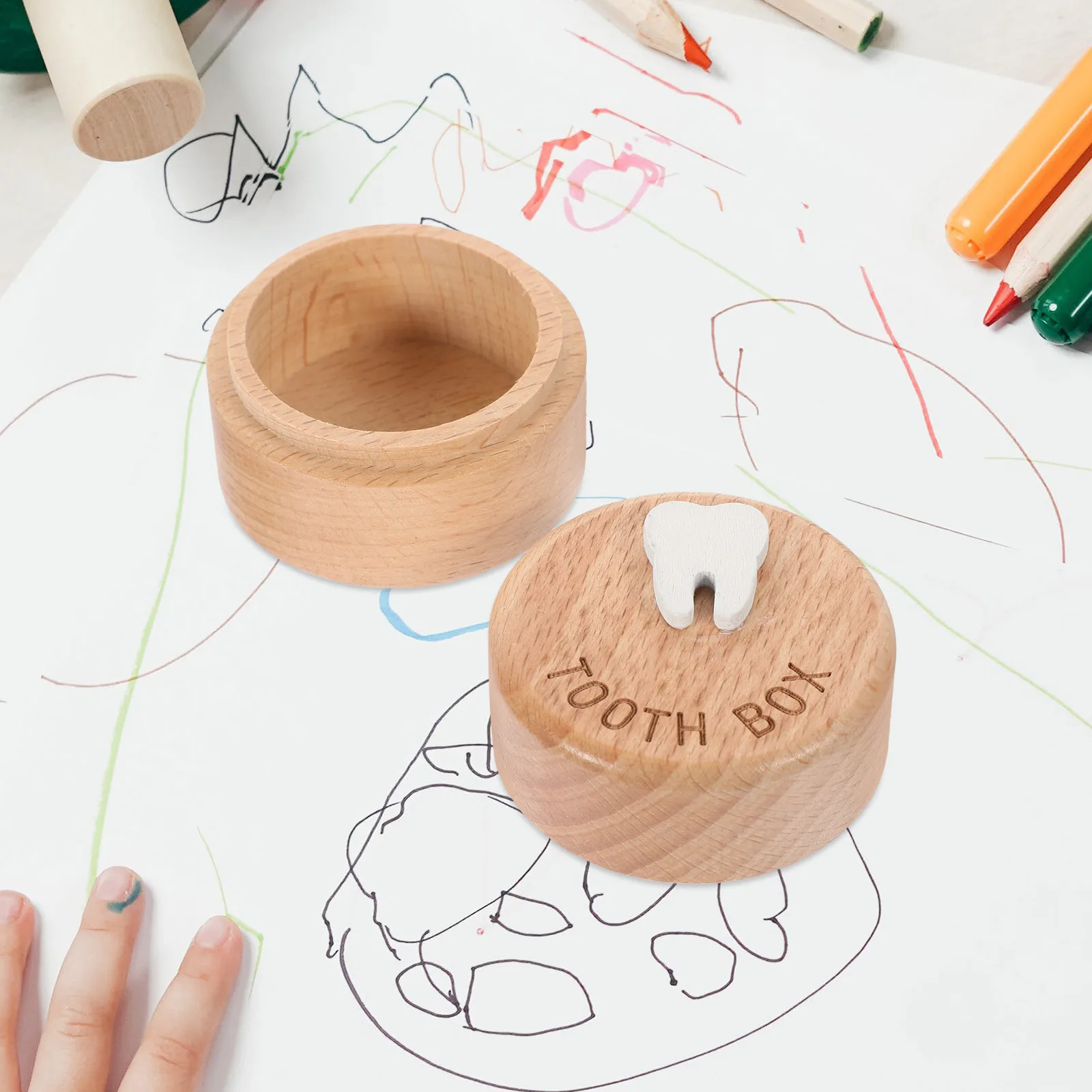 Baby Tooth Box Wooden Keepsake Holder for Children Fetal Hair and Teeth Storage Compact Travel-Friendly Infant Memory Collector
Baby Tooth Box Wooden Keepsake Holder for Children Fetal Hair and Teeth Storage Compact Travel-Friendly Infant Memory Collector