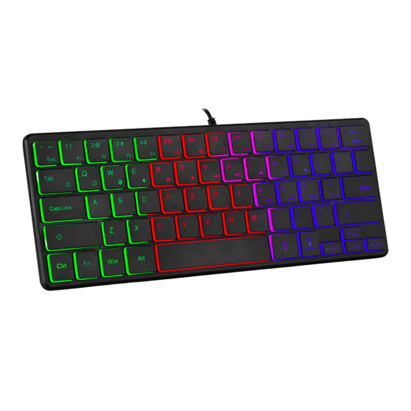 Gaming Keyboard 60% Layout Mini RGB Backlit Lightweight for Travel
Gaming Keyboard 60% Layout Mini RGB Backlit Lightweight for Travel
