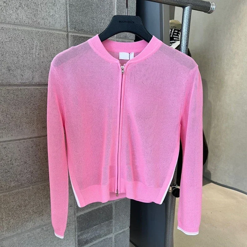 Korean Version Golf Women's Knitted Cardigan Jacket 2024 Early Autumn New Style Small Fragrant Round Neck Long Sleeved Top
Korean Version Golf Women's Knitted Cardigan Jacket 2024 Early Autumn New Style Small Fragrant Round Neck Long Sleeved Top