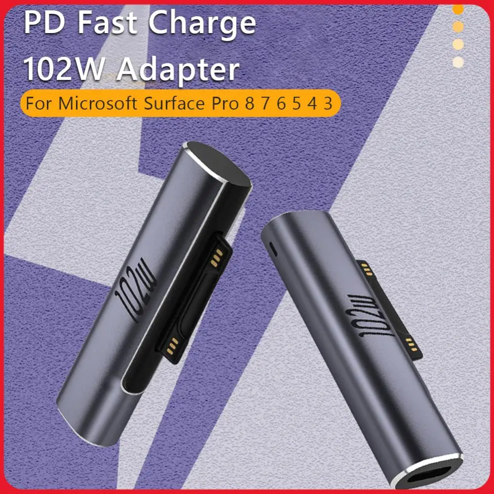 Адаптер-переходник для зарядки ноутбуков Microsoft Surface Pro X, 8, 7, 6, 5, 4, 3, Go, Book с USB Type-C PD
Адаптер-переходник для зарядки ноутбуков Microsoft Surface Pro X, 8, 7, 6, 5, 4, 3, Go, Book с USB Type-C PD