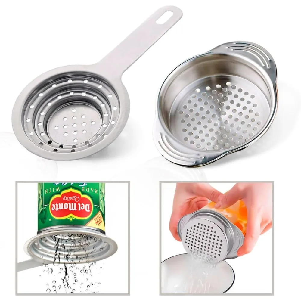 2 PCS Tuna Strainer for Can - Small Colander with Handle Stainless Steel Tuna Can Strainer Press for Kitchen Multipurpose Tuna D
2 PCS Tuna Strainer for Can - Small Colander with Handle Stainless Steel Tuna Can Strainer Press for Kitchen Multipurpose Tuna D