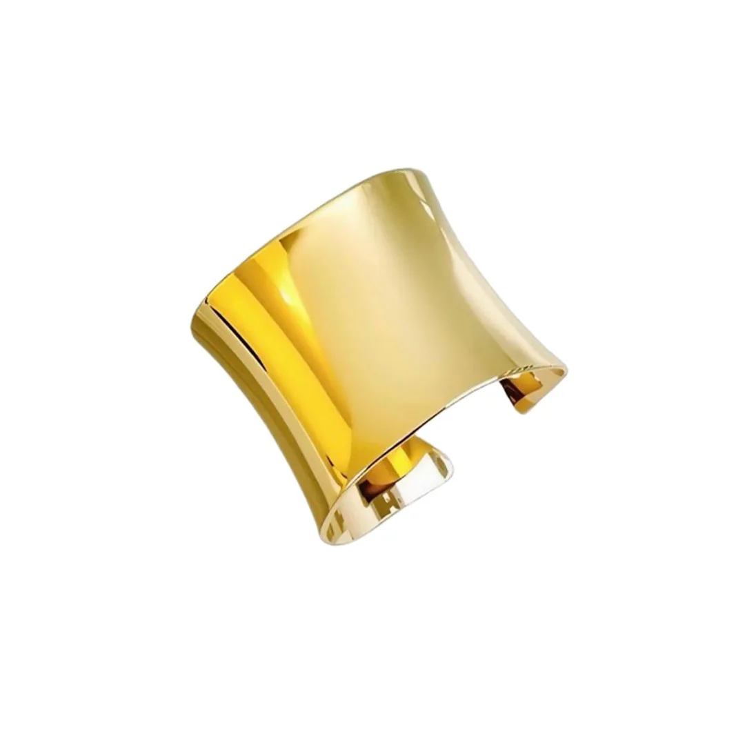 Fashion Curved Texture Adjustable Open Band Ring Minimalist Luxury Ladies Daily Banquet Finger Accessory
Fashion Curved Texture Adjustable Open Band Ring Minimalist Luxury Ladies Daily Banquet Finger Accessory