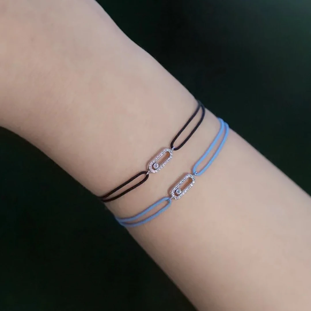 Классический женский браслет из стерлингового серебра 925 пробы с одним бриллиантом и скользящей веревкой-петлей, счастливая красная веревка
Классический женский браслет из стерлингового серебра 925 пробы с одним бриллиантом и скользящей веревкой-петлей, счастливая красная веревка