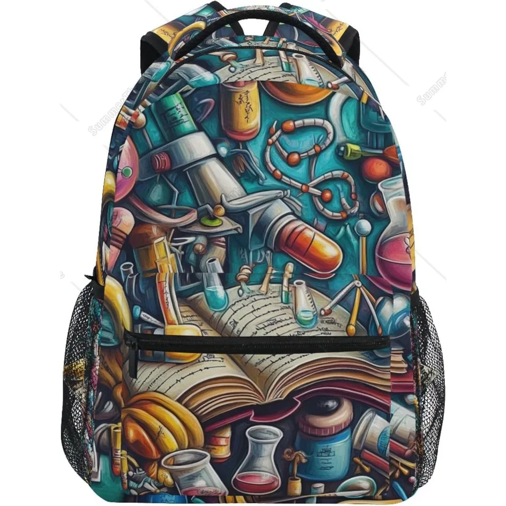Science Formulas Theme Backpack Laptop Tablet Travel School Bag With Name Tag For Boys Girls Teens
Science Formulas Theme Backpack Laptop Tablet Travel School Bag With Name Tag For Boys Girls Teens