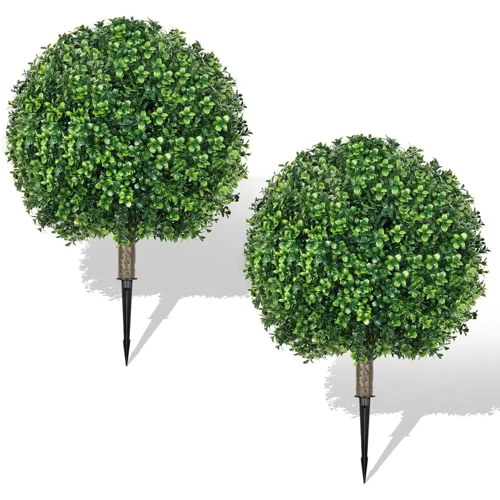 2 Pack UV-Resistant Artificial Boxwood Topiary Balls - Durable Evergreen Outdoor/Indoor Plants for Garden or Porch
2 Pack UV-Resistant Artificial Boxwood Topiary Balls - Durable Evergreen Outdoor/Indoor Plants for Garden or Porch