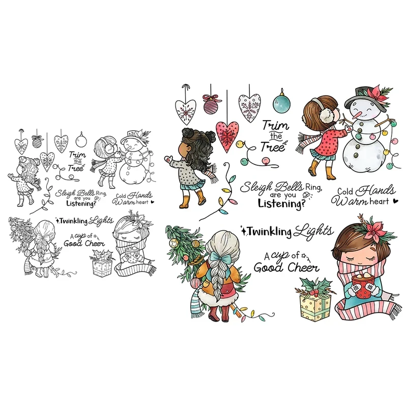 Little Kids And Snowman Clear Stamps Winter Christmas DIY Scrapbooking Supplies Silicone Stamp For Cards Albums Decor
Little Kids And Snowman Clear Stamps Winter Christmas DIY Scrapbooking Supplies Silicone Stamp For Cards Albums Decor