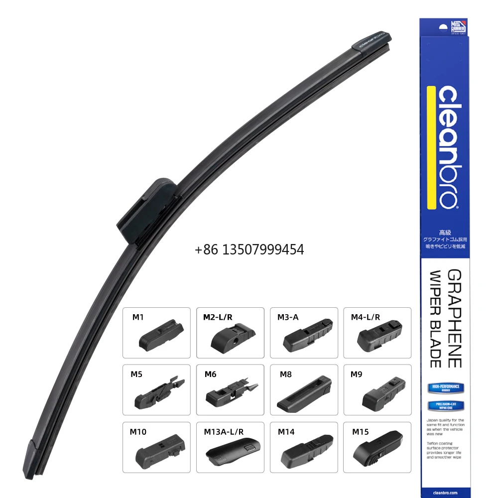 Soft Frameless Windshield Wiper Quiet and No Noise and Precision-Cut Rubber Universal Beam Wiper Blade for 99% Car
Soft Frameless Windshield Wiper Quiet and No Noise and Precision-Cut Rubber Universal Beam Wiper Blade for 99% Car