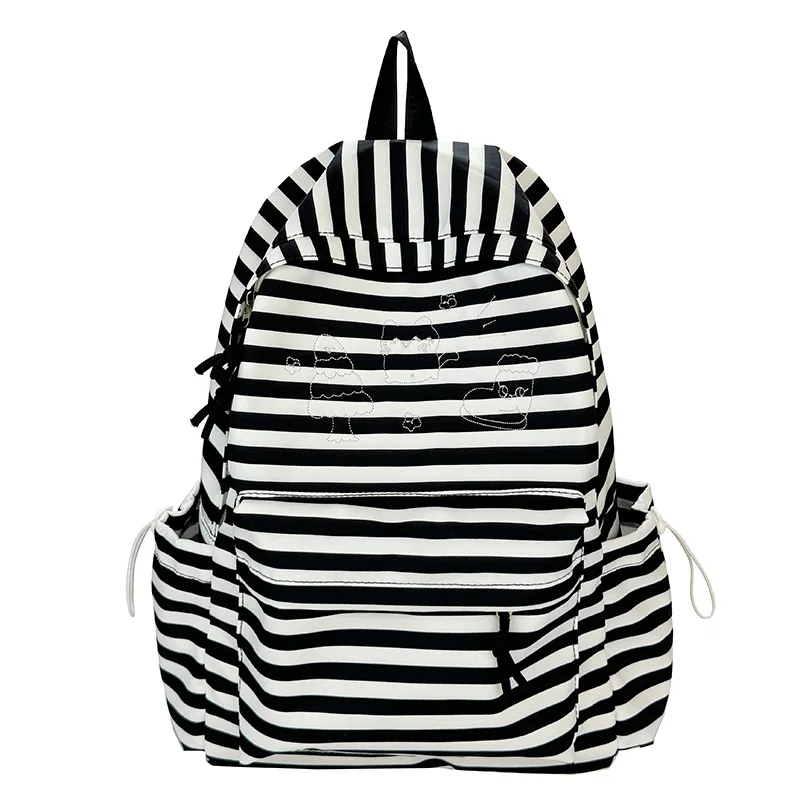 Lightweight Large Capacity Backpacks Korean Ins Sweet Stripe Backpack for Junior and Senior High School Students
Lightweight Large Capacity Backpacks Korean Ins Sweet Stripe Backpack for Junior and Senior High School Students
