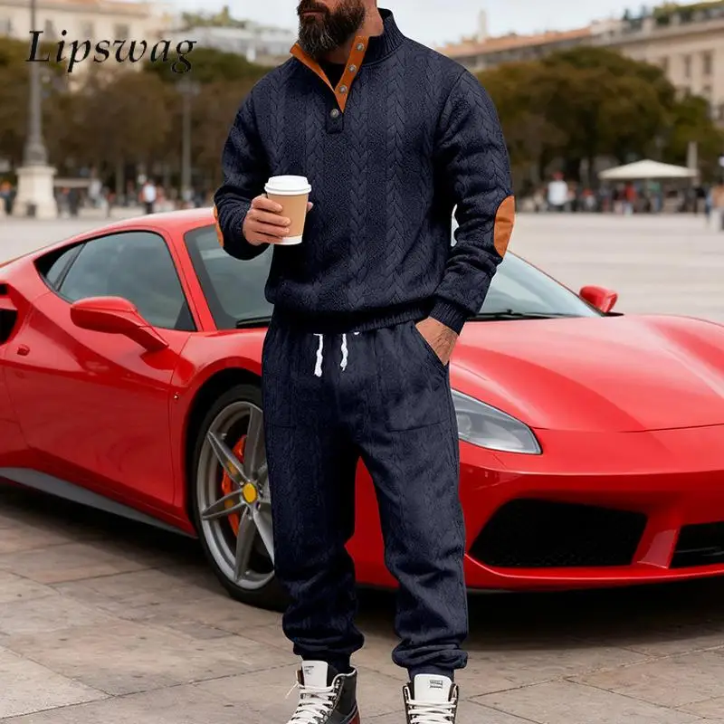 Винтажная текстурированная одежда в стиле пэчворк, мужские весенне-осенние модные комплекты из двух предметов, повседневные толстовки и брюки, мужские костюмы, уличная одежда
Винтажная текстурированная одежда в стиле пэчворк, мужские весенне-осенние модные комплекты из двух предметов, повседневные толстовки и брюки, мужские костюмы, уличная одежда