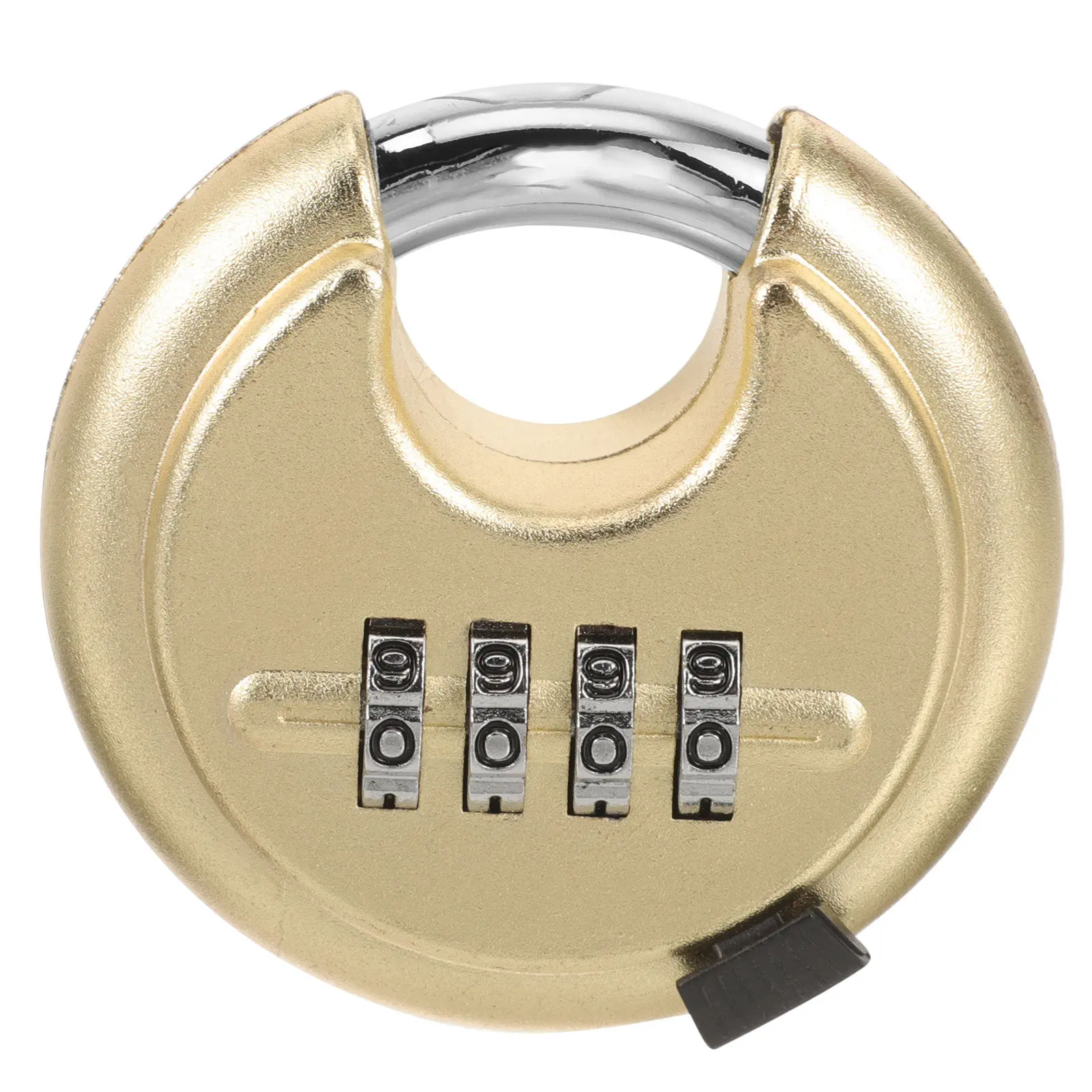 Zinc Alloy 4 Digit Password Lock Round Discus Padlock Golden Stainless Steel Anti Rust Storage Locker Security Metal Combination
Zinc Alloy 4 Digit Password Lock Round Discus Padlock Golden Stainless Steel Anti Rust Storage Locker Security Metal Combination