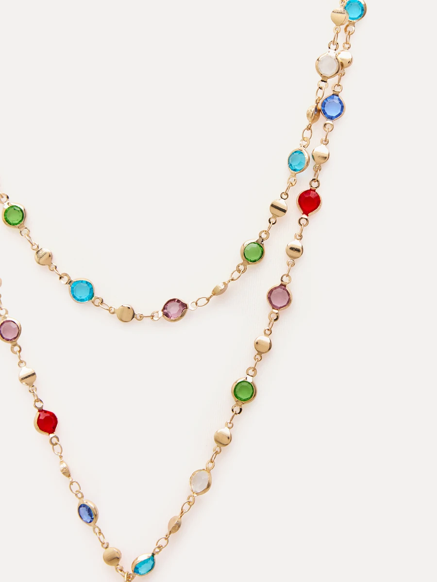 Colorful Crystal Bead Y-Necklace For Women Fashion Collarbone Chain
Colorful Crystal Bead Y-Necklace For Women Fashion Collarbone Chain