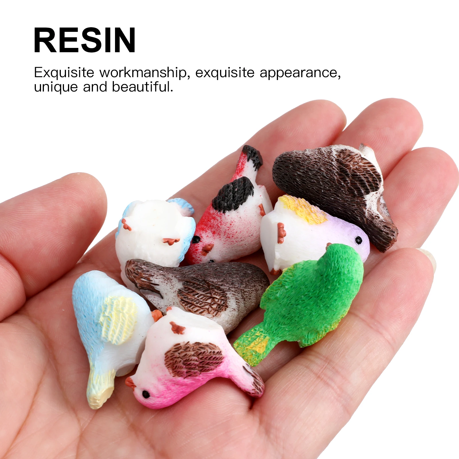 8pcs Moss Micro Landscape Ornaments Resin Little Bird Miniatures Cartoon Toys Decor Realistic Gifts Birthday
8pcs Moss Micro Landscape Ornaments Resin Little Bird Miniatures Cartoon Toys Decor Realistic Gifts Birthday