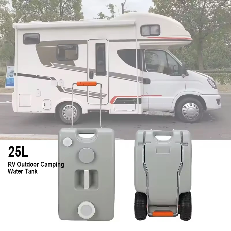 25L Large Capacity Wheeled Water Tank Camping Outdoor Barbecue Portable Water Tank For RV Trucks Cars etc
25L Large Capacity Wheeled Water Tank Camping Outdoor Barbecue Portable Water Tank For RV Trucks Cars etc