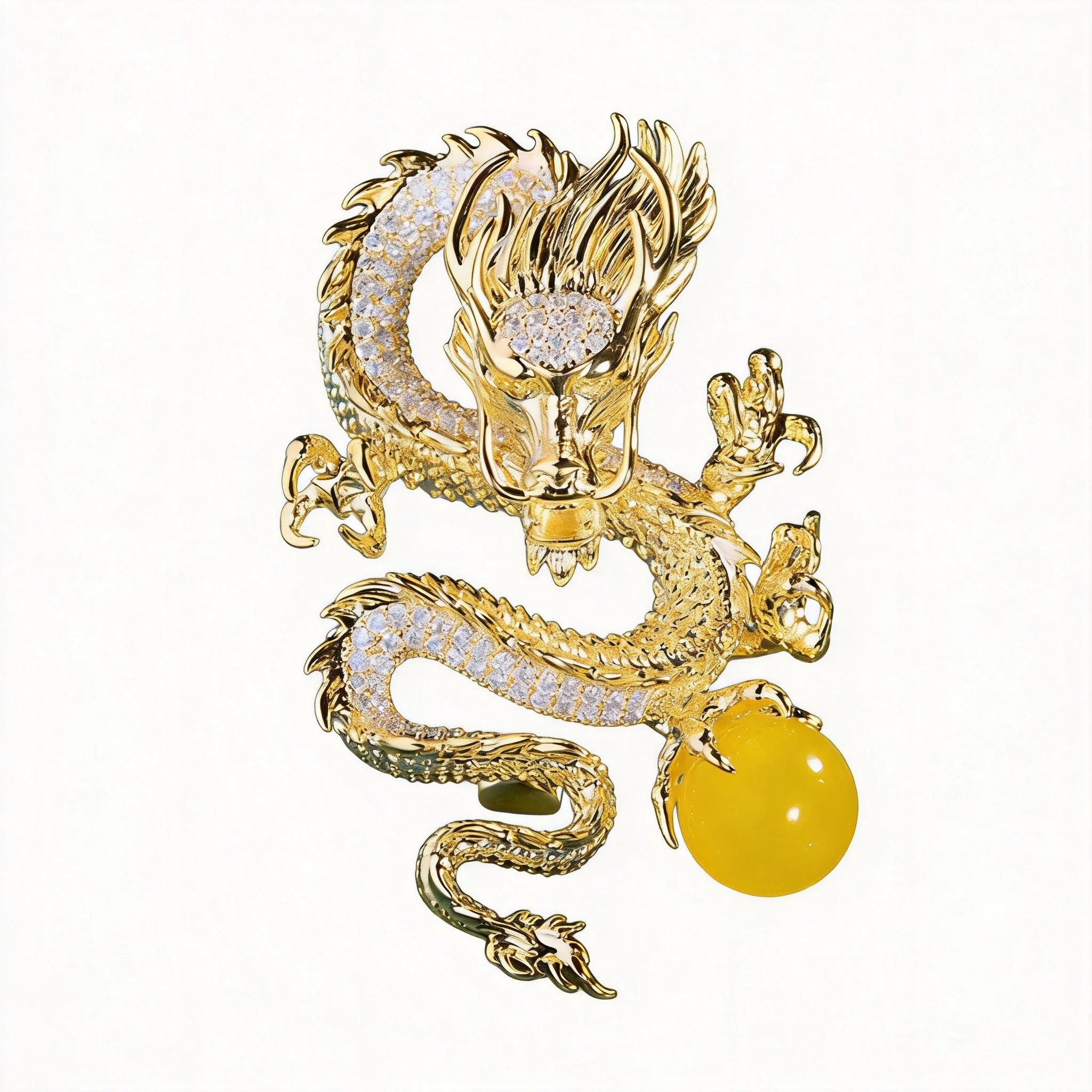 Chinese Style Auspicious Golden Dragon Brooch Pave Zircon 2026 Zodiac Dragon Lapel Pin Retro Suit Pin Good Luck Wealth Blessing
Chinese Style Auspicious Golden Dragon Brooch Pave Zircon 2026 Zodiac Dragon Lapel Pin Retro Suit Pin Good Luck Wealth Blessing