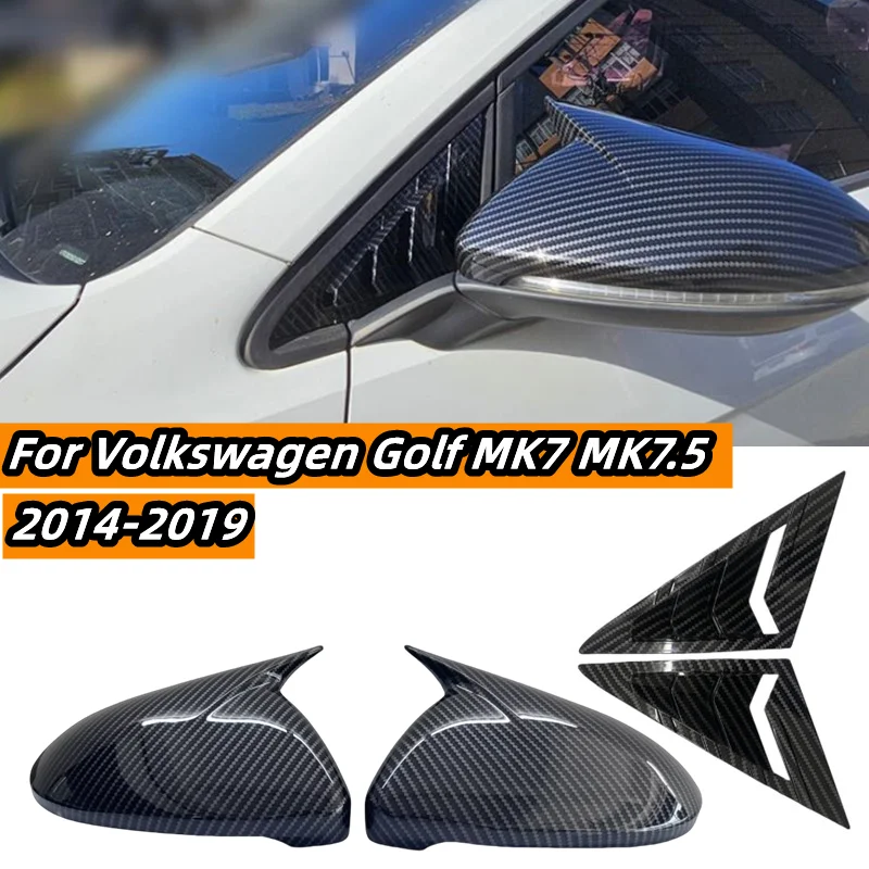 For VW Volkswagen Golf 7 MK7 Hatchback 2014-2019 Pair Side Wing Mirror Cover + Rear Side Window Shutter Louver Cover Gloss Black 
For VW Volkswagen Golf 7 MK7 Hatchback 2014-2019 Pair Side Wing Mirror Cover + Rear Side Window Shutter Louver Cover Gloss Black