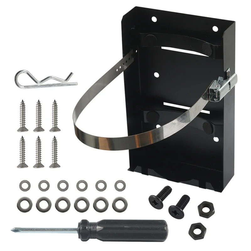 Steel Propane Tank Mount Bracket Kits 10LB Bottle 9 In Diameter Holder For Sailboat RV Trailer Camper
Steel Propane Tank Mount Bracket Kits 10LB Bottle 9 In Diameter Holder For Sailboat RV Trailer Camper