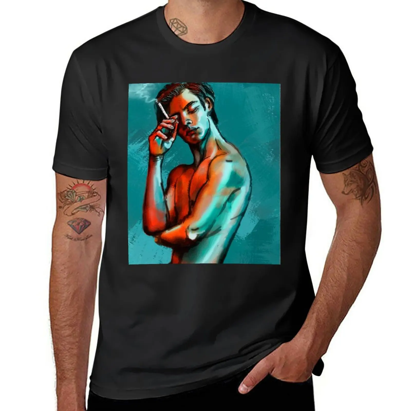 New Sexy boy smoking T-Shirt boys animal print shirt Short sleeve T-shirts for men cotton
New Sexy boy smoking T-Shirt boys animal print shirt Short sleeve T-shirts for men cotton