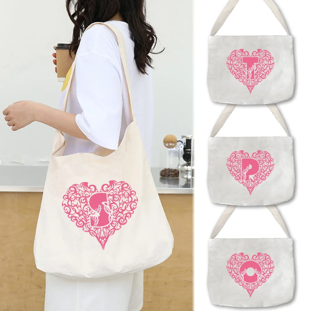 Women Shoulder Bag Tote Bags Canvas Commuter Organizer 2024 Printnig Love Letter Series Canvas White Ladies Hand Bags
Women Shoulder Bag Tote Bags Canvas Commuter Organizer 2024 Printnig Love Letter Series Canvas White Ladies Hand Bags
