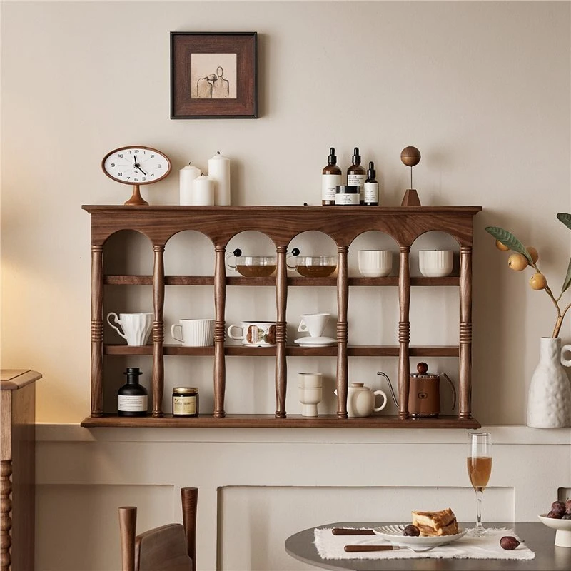 French antique coffee cup rack wall figure display lattice cabinet
French antique coffee cup rack wall figure display lattice cabinet