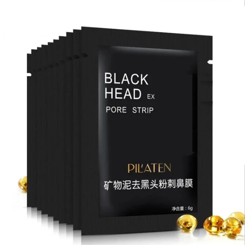 100pcs PILATEN Black Mask Pore Cleansing Blackhead Remover Acne Mask Beauty Deep Cleansing Black Head Nose Mask
100pcs PILATEN Black Mask Pore Cleansing Blackhead Remover Acne Mask Beauty Deep Cleansing Black Head Nose Mask