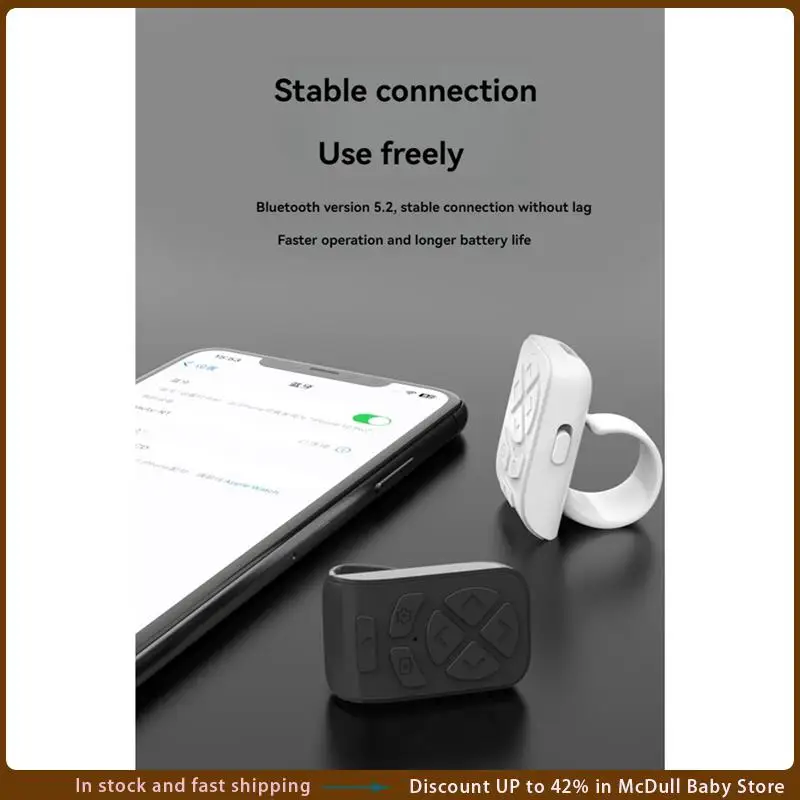 ABJA-Беспроводной Bluetooth-пульт дистанционного управления на кончике пальца, кольцо с переворачивателем страниц, подвижное кольцо для телефонов, планшетов, камер
ABJA-Беспроводной Bluetooth-пульт дистанционного управления на кончике пальца, кольцо с переворачивателем страниц, подвижное кольцо для телефонов, планшетов, камер