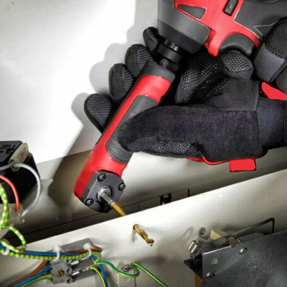 Heavy Red Drill Attachment 90 Degree Quick-Change Drill Adapter Ergonomic Drill Bit Corner Adapte Automotive Repair
Heavy Red Drill Attachment 90 Degree Quick-Change Drill Adapter Ergonomic Drill Bit Corner Adapte Automotive Repair