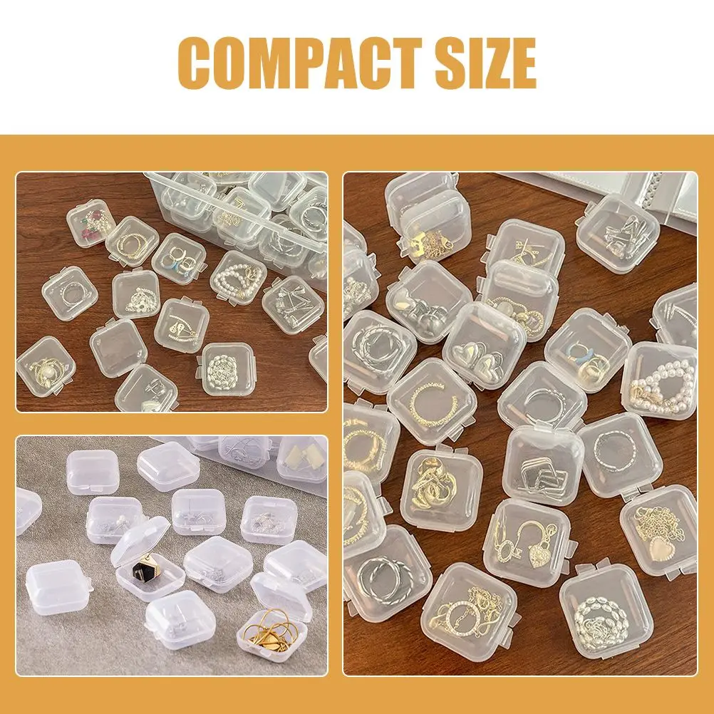 150 Pcs Storage Box Clear PP Container Mini Beads Holder Earplug Case Compact Size Small Earring Storage Box Containers
150 Pcs Storage Box Clear PP Container Mini Beads Holder Earplug Case Compact Size Small Earring Storage Box Containers
