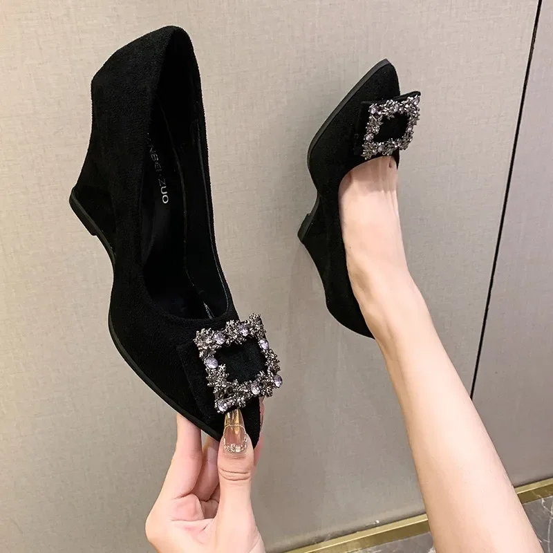 Flat Single Shoes Women's Loafers Fashion Ladies Comfortable Luxury Rhinestone Brand Shoes Black Woman High Heel Pumps
Flat Single Shoes Women's Loafers Fashion Ladies Comfortable Luxury Rhinestone Brand Shoes Black Woman High Heel Pumps