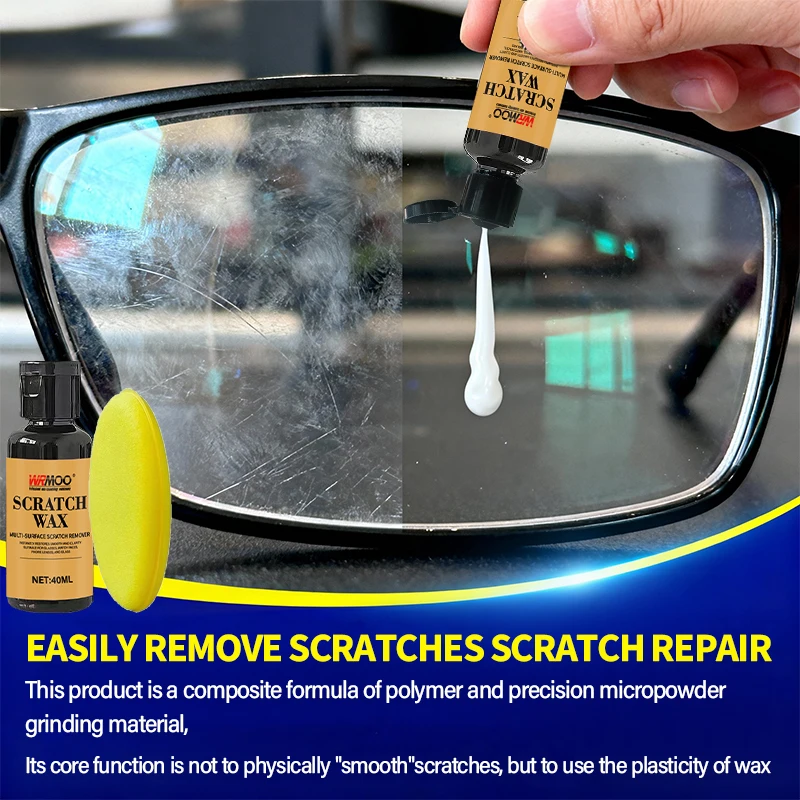 Eyeglass Scratch Remover, Lens Repair Paste for Glasses, Anti-Scratch Coating Restorer, Professional Scratch Repair Kit
Eyeglass Scratch Remover, Lens Repair Paste for Glasses, Anti-Scratch Coating Restorer, Professional Scratch Repair Kit