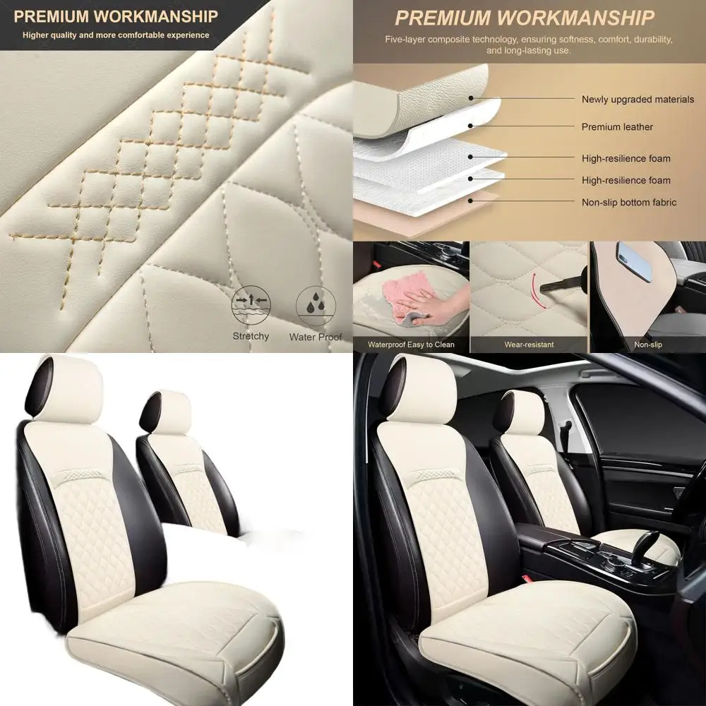 Front Car Seat Covers, Leather Waterproof Seat Protectors, Custom Fit for Tacoma, RAV4, Corolla, Camry, Tundra, Venza, Cross, 2
Front Car Seat Covers, Leather Waterproof Seat Protectors, Custom Fit for Tacoma, RAV4, Corolla, Camry, Tundra, Venza, Cross, 2