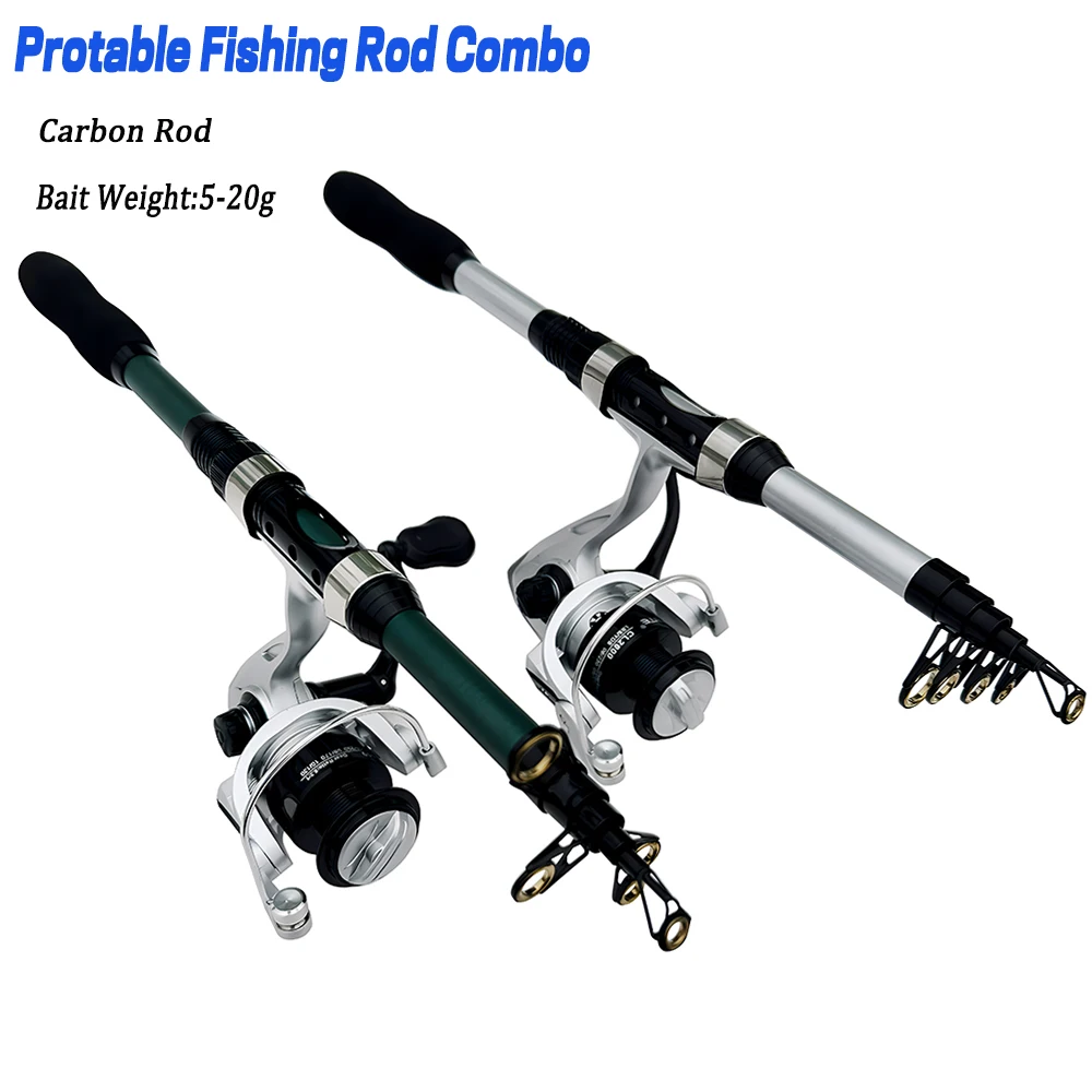 GHOTDA 1.8M Fishing Rod and Reel Combo Bait 5-20gTelescopic Fishing Rod Spinning Reel for Saltwater Freshwater Beach Fishing
GHOTDA 1.8M Fishing Rod and Reel Combo Bait 5-20gTelescopic Fishing Rod Spinning Reel for Saltwater Freshwater Beach Fishing