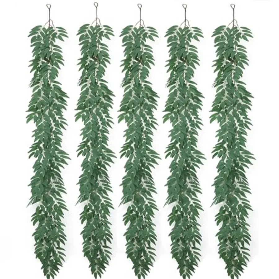 5 Packs 390 Artificial Vines Willows Garland Fake Vine Italian Ruscus Silk Green Leaves Faux Plants Greenery Decoration for Bed
5 Packs 390 Artificial Vines Willows Garland Fake Vine Italian Ruscus Silk Green Leaves Faux Plants Greenery Decoration for Bed