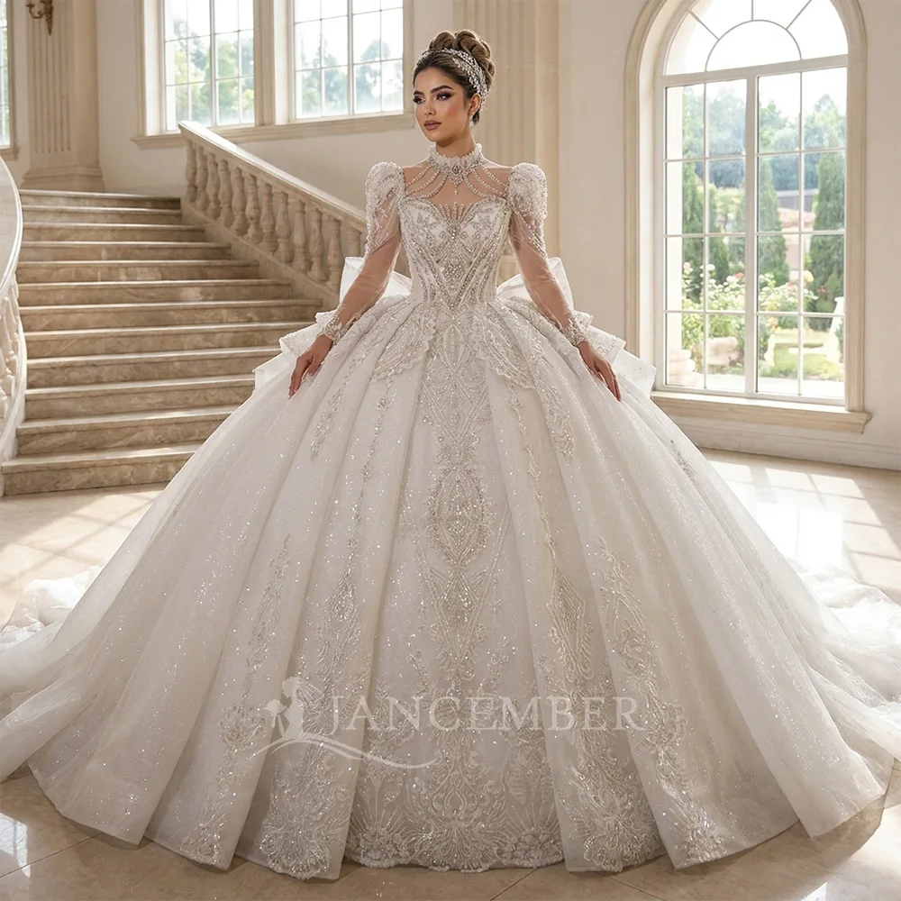 2026 Gorgeous Women's Wedding Dresses For Women Customized Long Sleeves Princess Custom Made Gowns Ball vestido de novia XS079
2026 Gorgeous Women's Wedding Dresses For Women Customized Long Sleeves Princess Custom Made Gowns Ball vestido de novia XS079