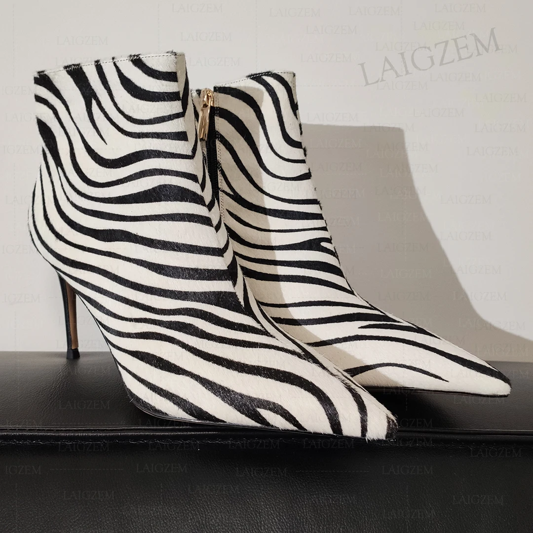 ZHIMA Women Ankle Boots Pointed Toe Side Zip Up Horsehair 8.5CM Thin High Heels Boots Ladies Shoes Woman Big Size 34 36 37 39
ZHIMA Women Ankle Boots Pointed Toe Side Zip Up Horsehair 8.5CM Thin High Heels Boots Ladies Shoes Woman Big Size 34 36 37 39