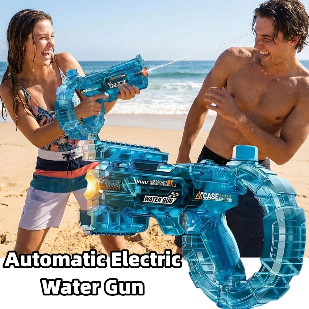 Full Auto Electric Water Gun with Large Capacity Ring Magazine, Long Range Water Shooter Toy for Summer Pool Party Songkran
Full Auto Electric Water Gun with Large Capacity Ring Magazine, Long Range Water Shooter Toy for Summer Pool Party Songkran