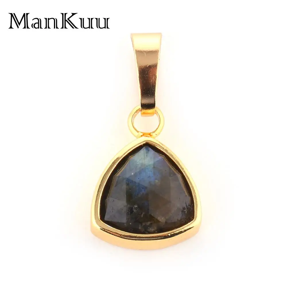 Mankuu Fashion Jewelry 12mm Gold Plated Triangle Faceted Natural Labradorite Gemstone Pendant Accessories For Women Necklace
Mankuu Fashion Jewelry 12mm Gold Plated Triangle Faceted Natural Labradorite Gemstone Pendant Accessories For Women Necklace