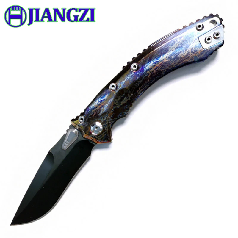 new folding knife Böhler M390 high quality steel outdoor sharper tool Lightning pattern Titanium Mirror/DLC Diamond-Like Carbon
new folding knife Böhler M390 high quality steel outdoor sharper tool Lightning pattern Titanium Mirror/DLC Diamond-Like Carbon