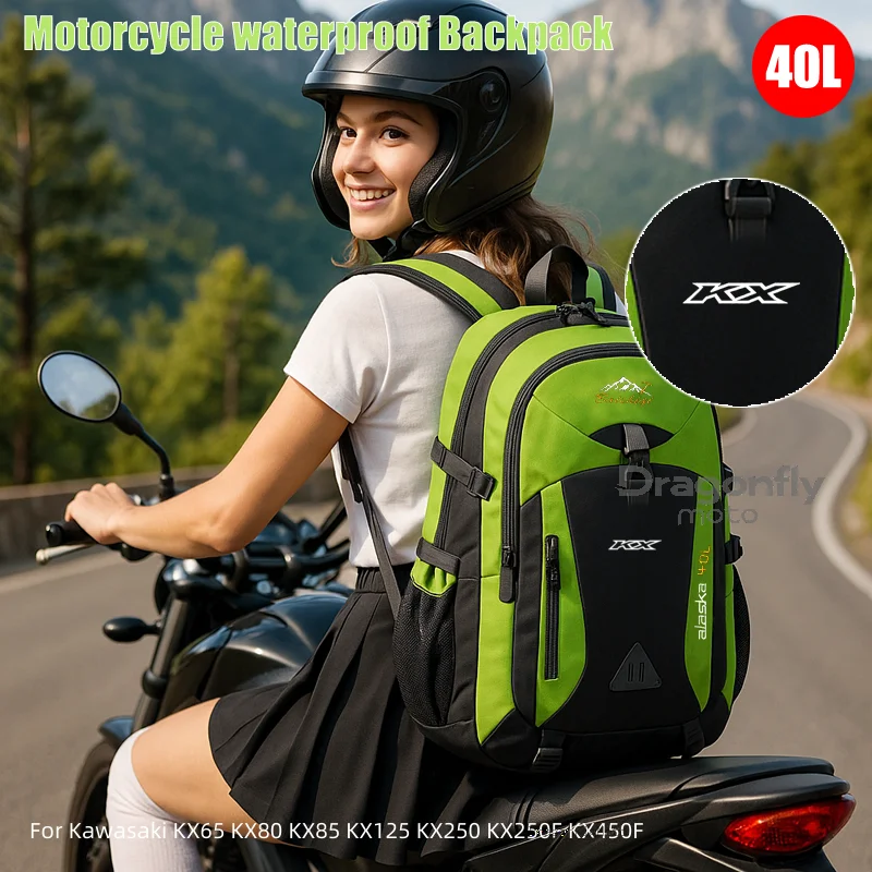 KX Logo Waterproof Motorcycle Backpack Hiking Lightweight Trekking Fishing Duffel Bag For Kawasaki KX65 KX80 KX85 KX125 KX250 KX
KX Logo Waterproof Motorcycle Backpack Hiking Lightweight Trekking Fishing Duffel Bag For Kawasaki KX65 KX80 KX85 KX125 KX250 KX
