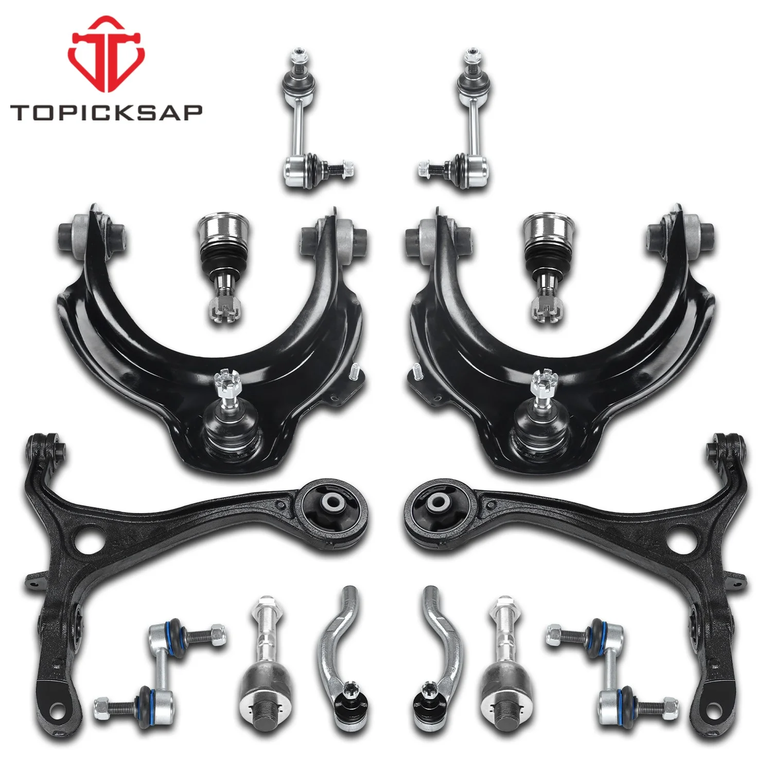 TOPICKSAP New 14pcs Suspension Front Lower Upper Control Arm Kits for Honda Accord Acura TSX 2.4L 2003 2004 2005 2006 2007 2008
TOPICKSAP New 14pcs Suspension Front Lower Upper Control Arm Kits for Honda Accord Acura TSX 2.4L 2003 2004 2005 2006 2007 2008