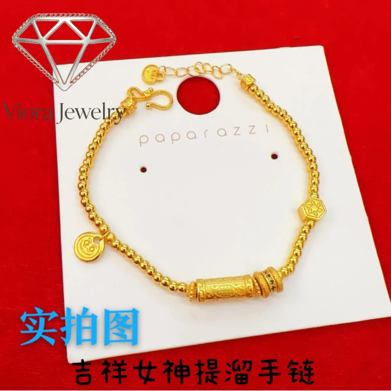 Viora Jewelry 9999 Auspicious goddess lift bracelet 24K real gold engraved ethnic style women's fashion hidden rope wrapping buc
Viora Jewelry 9999 Auspicious goddess lift bracelet 24K real gold engraved ethnic style women's fashion hidden rope wrapping buc
