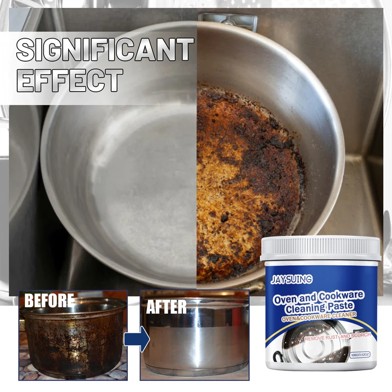 Многофункциональный чистящий крем из нержавеющей стали, кухонные принадлежности, очиститель пятен от грязи, мойка кастрюли, чистящая паста для удаления ржавчины
Многофункциональный чистящий крем из нержавеющей стали, кухонные принадлежности, очиститель пятен от грязи, мойка кастрюли, чистящая паста для удаления ржавчины