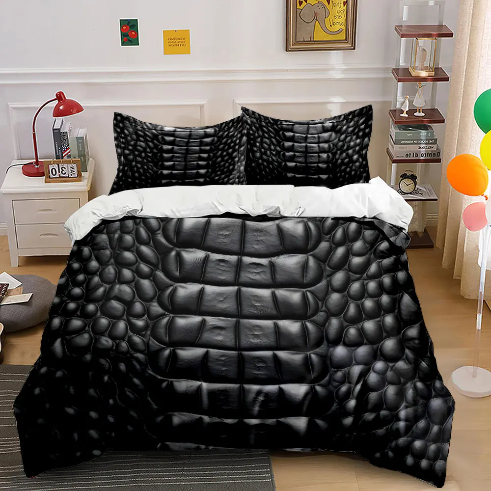 Crocodile leather texture details Print Bedding Set 1 Duvet Cover 2 Pillowcases for Adult and Children Luxury Gift Full Size
Crocodile leather texture details Print Bedding Set 1 Duvet Cover 2 Pillowcases for Adult and Children Luxury Gift Full Size