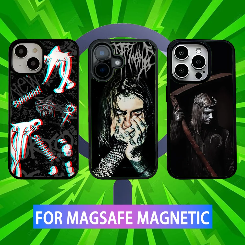 Ghostemane Rapper Phone Case For iPhone 16,15,14,13,12,11,Pro,Max,Plus,Mini,SE New Magsafe Magnetic Wireless Charging 
Ghostemane Rapper Phone Case For iPhone 16,15,14,13,12,11,Pro,Max,Plus,Mini,SE New Magsafe Magnetic Wireless Charging