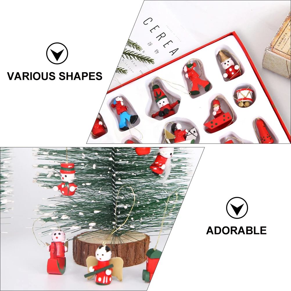 Ornaments Christmas Tree Pendant Mini Lovely Colorful Wooden Hanging Decoration Centerpieces for Dining Table
Ornaments Christmas Tree Pendant Mini Lovely Colorful Wooden Hanging Decoration Centerpieces for Dining Table